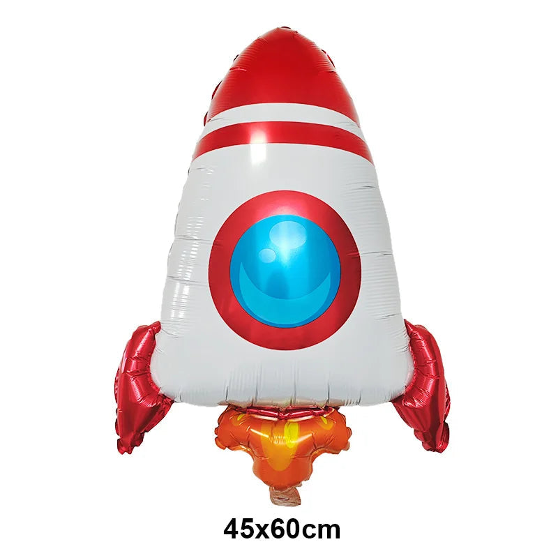4D Standing Astronaut Spaceman Balloons Rocket Foil Balloons Kids Toys Baby Shower Outer Space Themed Birthday Party Decorations Good Vibrations