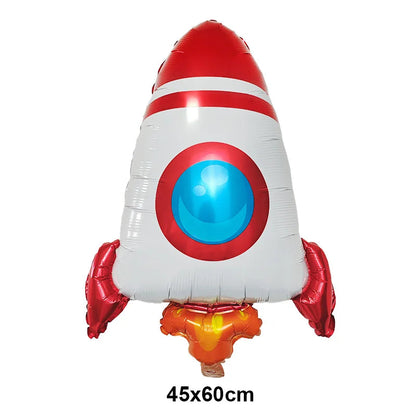 4D Standing Astronaut Spaceman Balloons Rocket Foil Balloons Kids Toys Baby Shower Outer Space Themed Birthday Party Decorations Good Vibrations