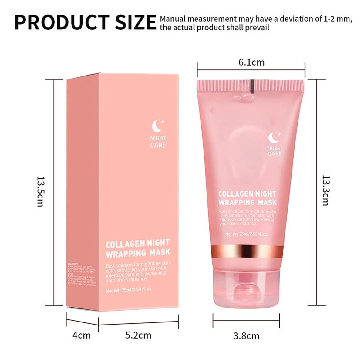 Collagen Peel-Off Face Mask – Hydrating, Firming, Brightening, Pore Minimizing, Overnight Care, Gentle, Unisex, Certified Good Vibrations