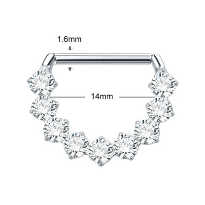 1Pc G23 Titanium Nipple Ring Women Girl Barbell Nipples Piercing Body Shield Jewelry Breast Accessories Good Vibrations