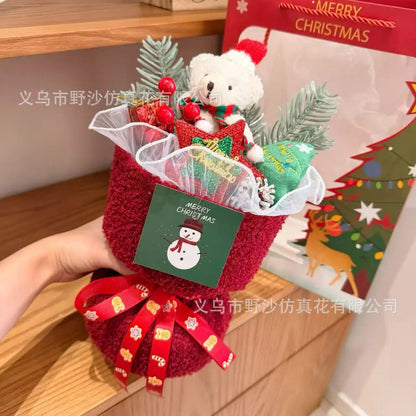 Christmas gift, finished teddy bear bouquet, birthday gift, gift for teacher, girlfriend, best friend, bouquet, souvenir Good Vibrations