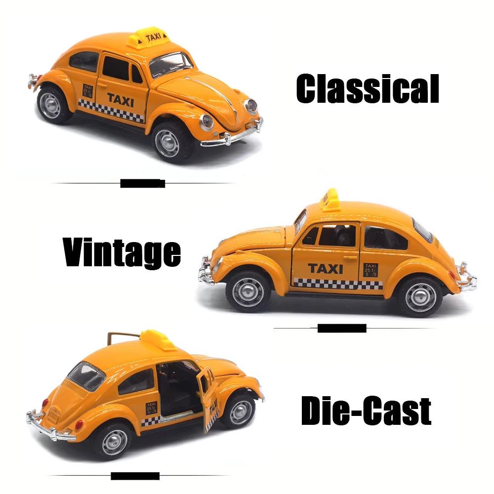 1:32 Vintage Die-Cast Racing Car Toy,High-Quality Metal Alloy, Manual Pull-Back, Suitable for Ages 3+,Collectible Classical Car Good Vibrations
