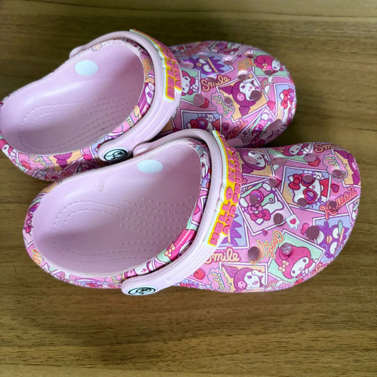 Sanrio Hello Kitty Kuromi Pochacco Melody Summer Girls Cartoon Student Slippers Non-Slip Soft-Soled Wrap Toe Sandals Girl Gift Good Vibrations