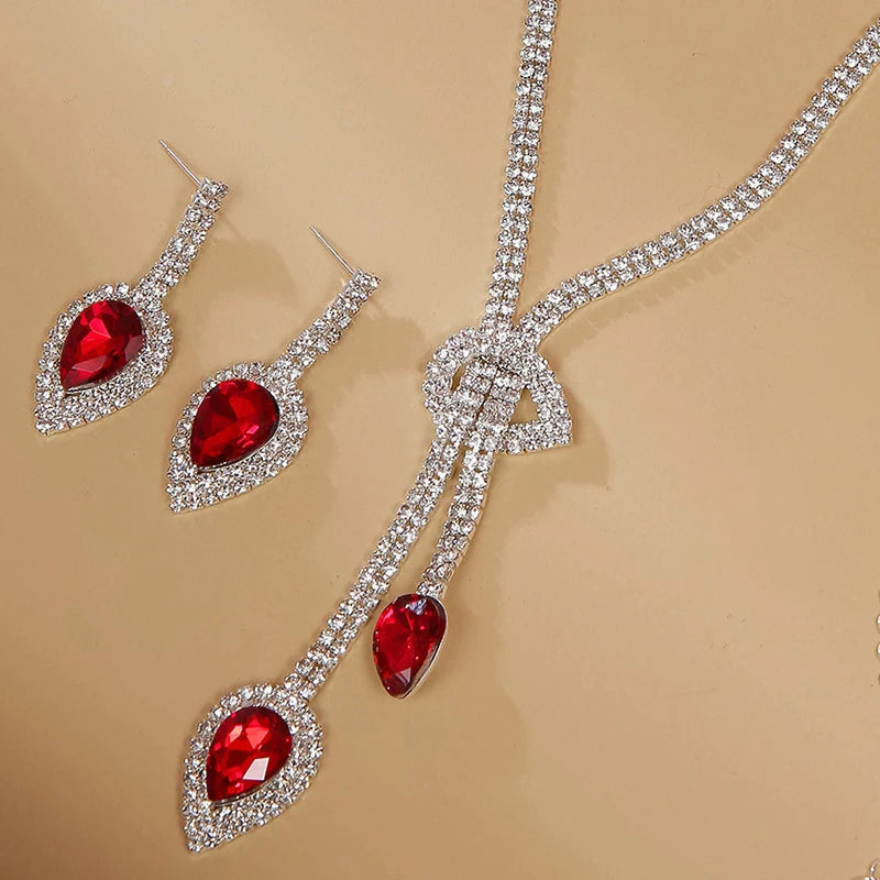 Fashion Necklace Earrings Set Dress Accessories Necklace Earrings Jewelry Set Wedding Dress Up Accessories Party Holiday Gift Good Vibrations Adult Super Store