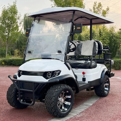 New Hunting Club Street Legal Utility Vehicle Electric Lithium Golf Cart 2/4/6 Seaters Solar Powered Unlimited Electricity