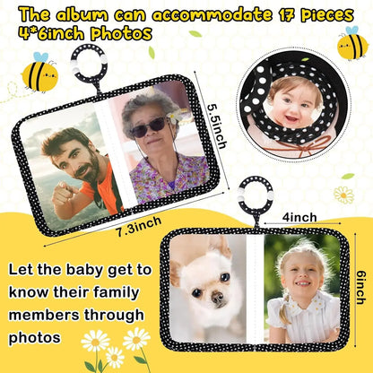 Baby Photo Album My First Photo Book Growth Babies Albums DIY Photography Album Gift for Newborn Toddler Kids Baby Shower Good Vibrations