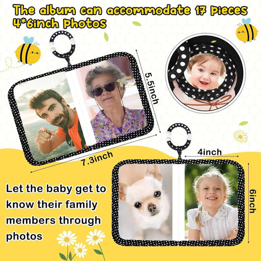 Baby Photo Album My First Photo Book Growth Babies Albums DIY Photography Album Gift for Newborn Toddler Kids Baby Shower Good Vibrations