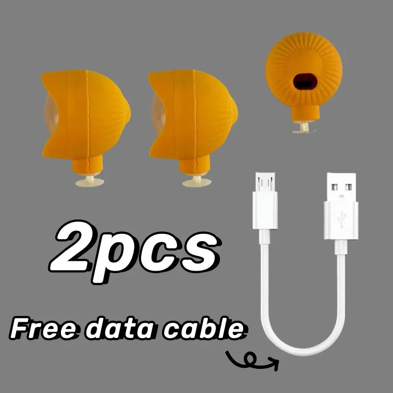 2PCS Outdoor Camping Crocs Headlight Upgrade Rechargeable Adult Children's Shoes Charm Decoration Good Vibrations