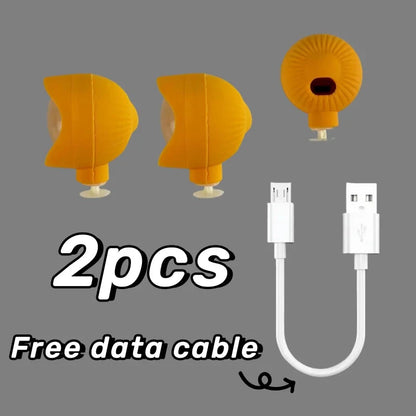 2PCS Outdoor Camping Crocs Headlight Upgrade Rechargeable Adult Children's Shoes Charm Decoration Good Vibrations