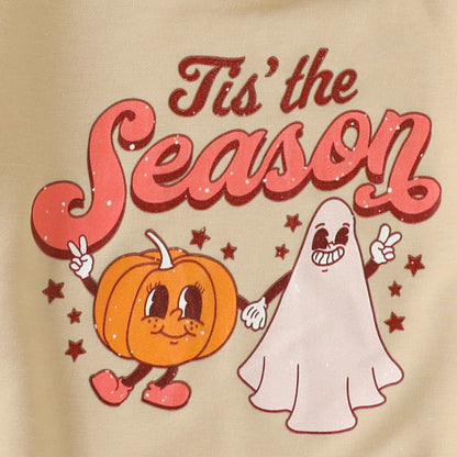 2022-08-30 Lioraitiin 0-5Years Toddler Baby Girl Boy Autumn Halloween Clothing Long Sleeve Cartoon Pumpkin Printed Sweatshirt Good Vibrations