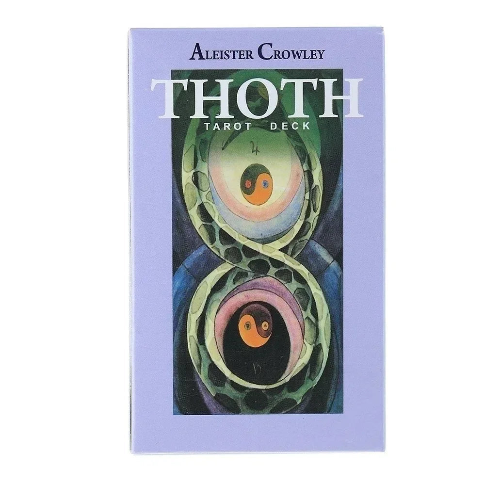 Thoth Tarot Cards 78 Cards Deck Mysterious Divination Oracle Playing Card Board Game Playing Games Card Board Game Good Vibrations