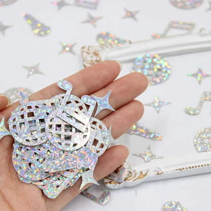 1 Set Disco-Themed Confetti & Glitter Disco Ball Party Decorations — Ideal for Disco, Birthday, and Music-Themed Parties Good Vibrations