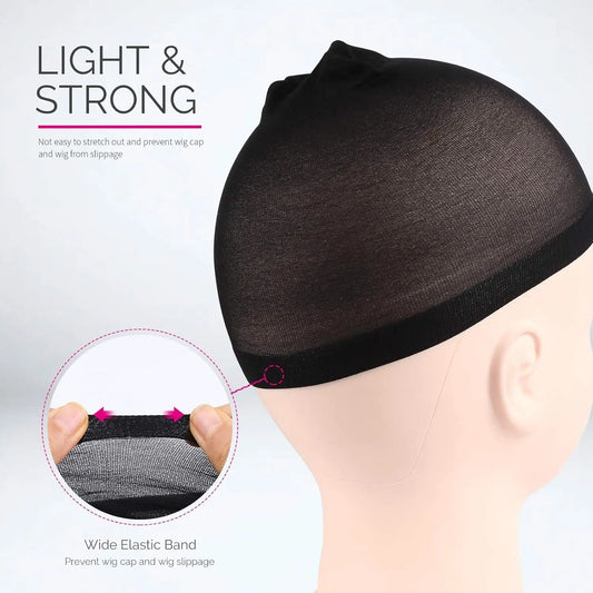 Wig Cap 4PCS Nylon Wig Caps Black Nude Wig Caps for Women Stocking Wig Caps for Halloween Cosplay for Women Men Kids Daily Use Good Vibrations