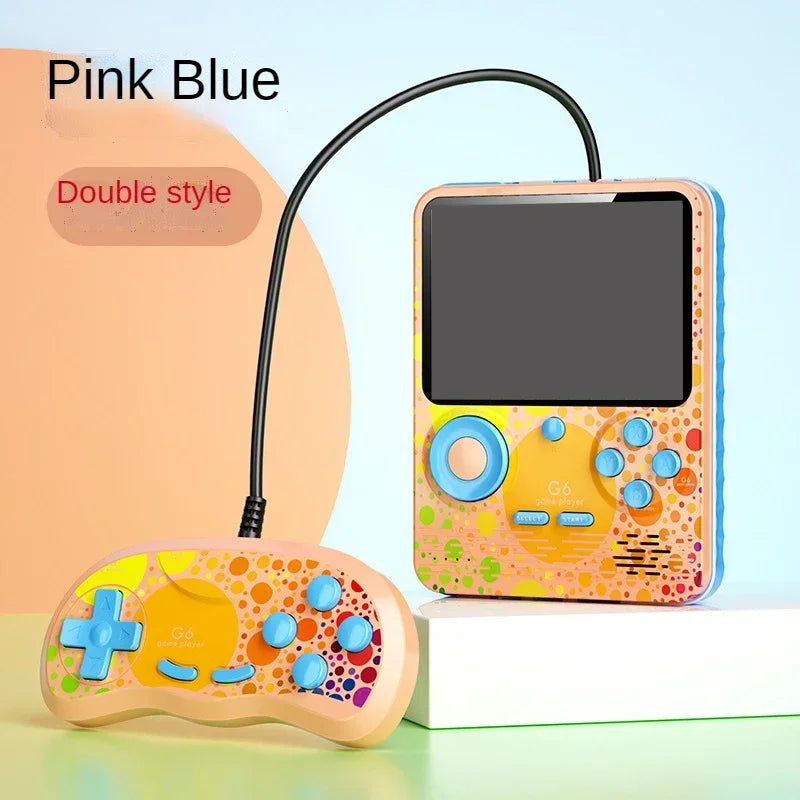 G6 Game Console 3 5 Inch Screen Handheld Game Device Portable Games Support 2 Players Video Gaming Machine for Kids Good Vibrations