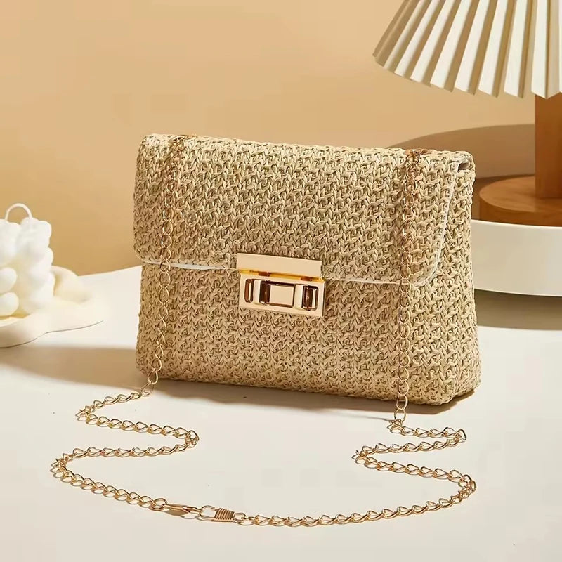 Crossbody Bag for Women Chain Strap Banquet Stylish Accessory Shoulder Bag for Day-to-Night Outfits Good Vibrations
