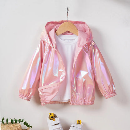 New 2024 Children's Summer Thin Jackets for Boys and Girls Leisure Colorful Hooded Children's Clothing Jackets Creative Clothing Good Vibrations