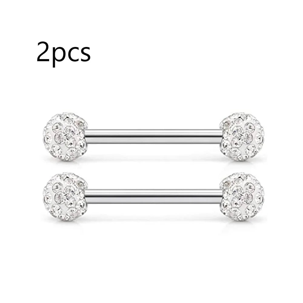 14G Tongue Rings Nipple Rings Surgical Steel Barbell Nipplering Body Piercing Jewelry for Women Men 12MM 14MM 16MM 18MM Bar Leng Good Vibrations
