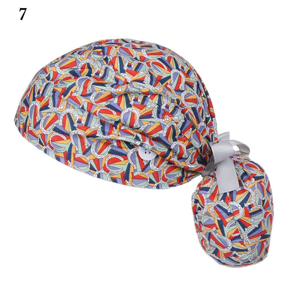 Women & Men Tie Back Hats Ponytail Holder Adjustable Long Hair Cap Working Hat With Button Working Cap Good Vibrations