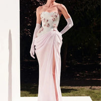 Customized Prom Dresses High quality Fashion Retro Jersey Applique Pleat Ruched Straight Long Dresses Simple Good Vibrations