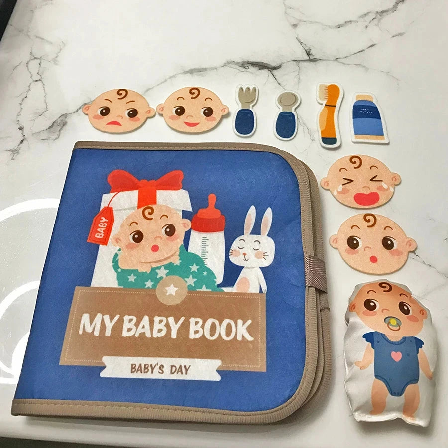 Early Education English Interactive Cognitive Cloth Books Baby Learning Books Baby Soft Books Children's Toys Good Vibrations