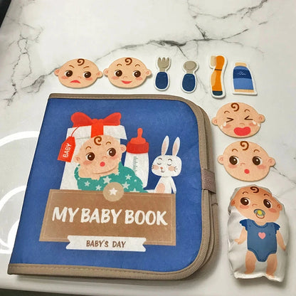 Early Education English Interactive Cognitive Cloth Books Baby Learning Books Baby Soft Books Children's Toys Good Vibrations