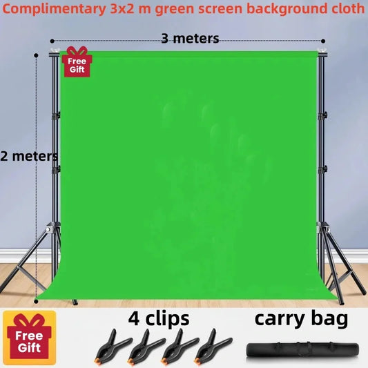 Adjustable Telescopic Backdrop Photography Background Stand Parties and Sessions Heavy Duty Stand Photoshoot Backdrop with Bag