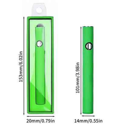 Green 510 Thread Battery Pen Solder Iron, compact and adjustable voltage, USB charging, in box.