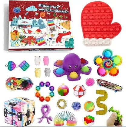 Christmas Advent Calendar for Kid girls boys gift Set for Chritmas Party 24 Days Countdown Calendar calendario de adviento Good Vibrations