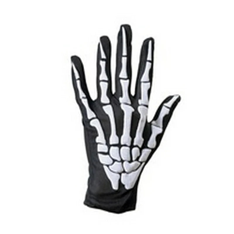 Halloween Gloves Black White Makeup Props Halloween Supplies Naturalness Skull Ghost Claw Gloves Festival Products 2024 Good Vibrations