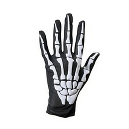 Halloween Gloves Black White Makeup Props Halloween Supplies Naturalness Skull Ghost Claw Gloves Festival Products 2024 Good Vibrations