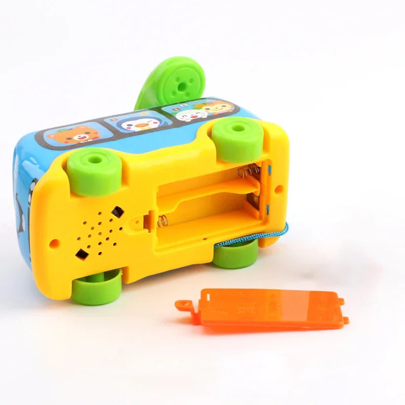 Baby Cartoon Music Car Children's Singing Phone Car Toy Educational Early Education Machine Toy Christmas Gift Random color Good Vibrations