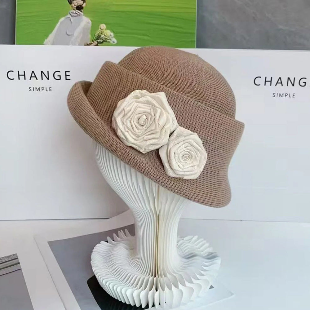 Women Hats Three-dimensional Flower Design  Styling Fedora  Autumn New Elegant Socialite Caps  Fascinator Cap MAXSITI U Good Vibrations
