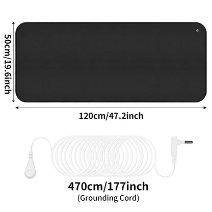 Grounding Mat for Feet Earth Connected Wellness for Pain Relief Muscle Tension Relaxation Travel 25-120CM Grounding Pad Good Vibrations