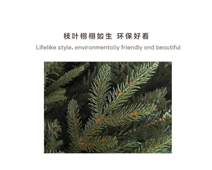 Christmas Tree PE Encrypted Christmas Decoration with Lights,Folding and Retractable Pine Needles,Christmas Tree Set Decoration Good Vibrations