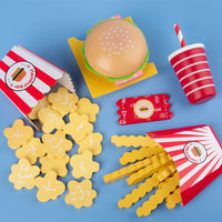 Baby toy Kitchen toys Burger Set Real life Cosplay Monterssori Educational Wooden toys for Children Party Game Christmas gift Good Vibrations