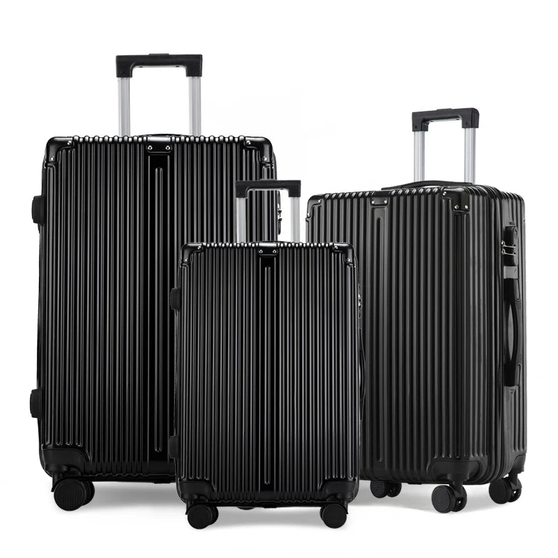 3pcs Luggage with Corner Protectors 20/24/28-Inch Durable Hard Shell 360 Spinner Wheels Multifunctional Large Capacity Lightweig Good Vibrations