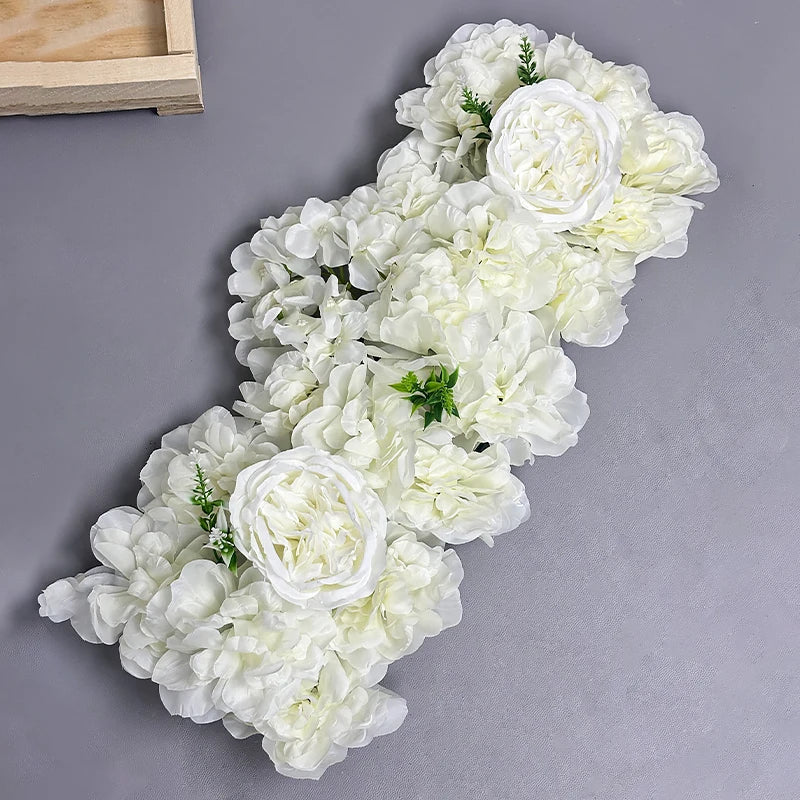 1pc Simulated Silk Flower Arrangement Leading To Wedding Arch Floral Arrangement Artificial Floral Row Decor Wed Arch Backdrop Good Vibrations