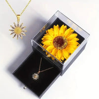  Sunflower Necklace Gift Box, Mother's Day, Nurses' Day, Thanksgiving, Christmas, fall gifts, anniversaries, graduation gifts Good Vibrations
