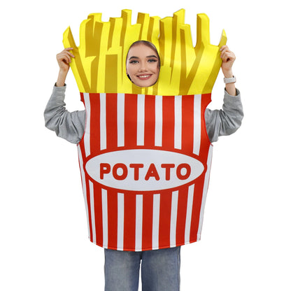 Festival Costumes Red Tomato Delicious Ketchup Costume Adult Boy Girl Funny Disguise Suit Yellow Halloween Cosplay Party Clothes Good Vibrations