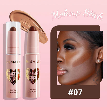 MLSMILE 8 Color High Gloss Pearl Contouring Stick Face Brightening Sleeper Silkworm Pen three-dimensional Face contour Shadow Good Vibrations