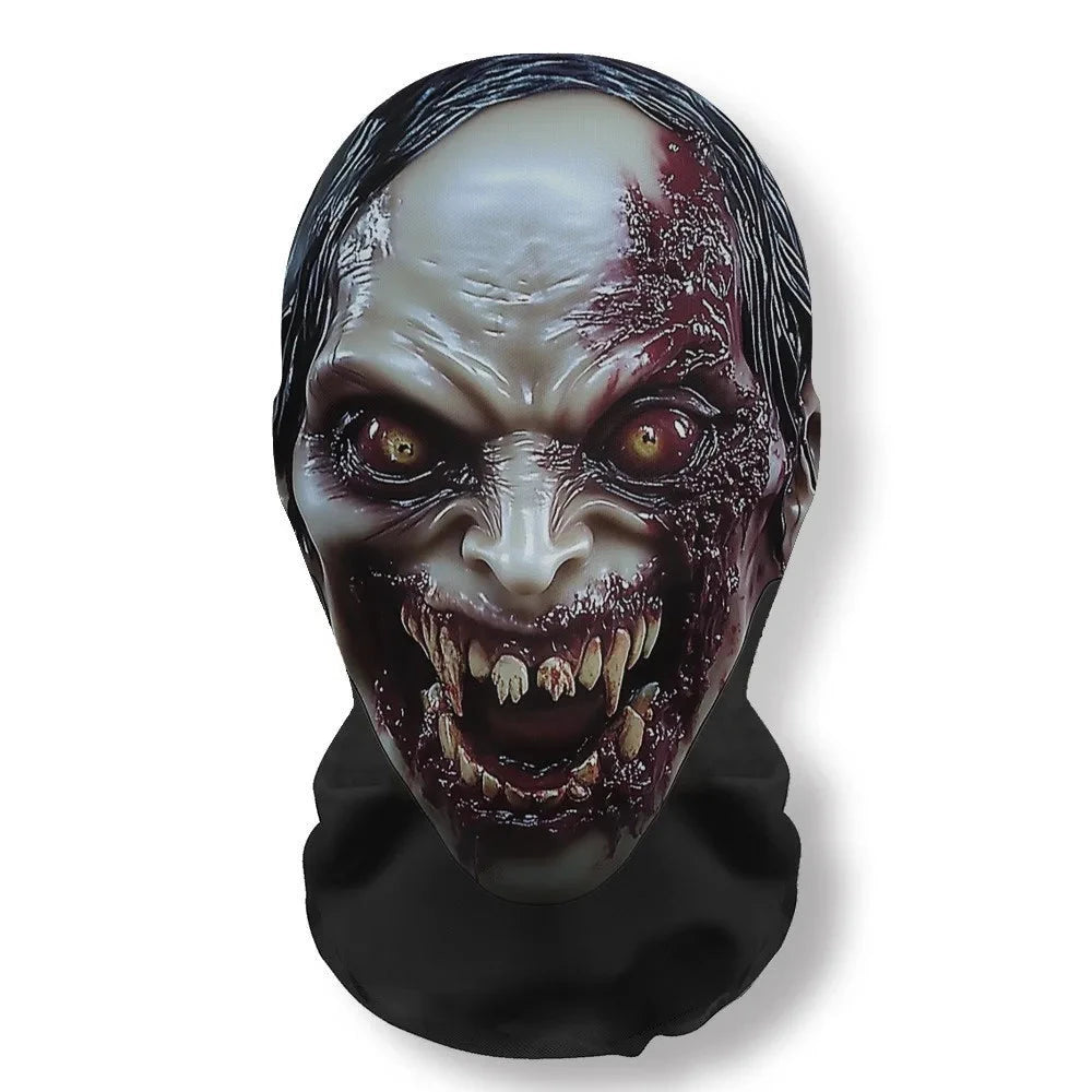 Halloween Mask Cosplay Props Balaclava Full Face Elastic Mesh Breathable Skull Headcovers Horror Party Halloween Ghost Face Good Vibrations