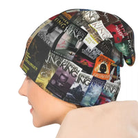 Stephen King Book Covers, Horror Bookworm Skullies Beanies Hats Warm Autumn Winter Outdoor Cap Knitted Bonnet Caps Adult Good Vibrations
