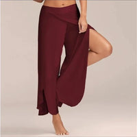 Women's Pants Sexy Crossover Sexy Wide-legged Yoga Pants Good Vibrations