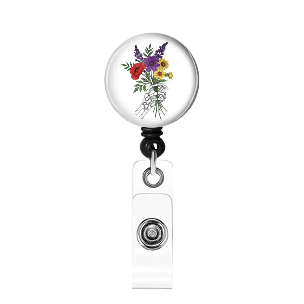 New Glitter Acrylic Retractable Nurse Badge Reel Doctor Teacher Student Name Id Card Holder Keychains Lanyard Wholesale Good Vibrations