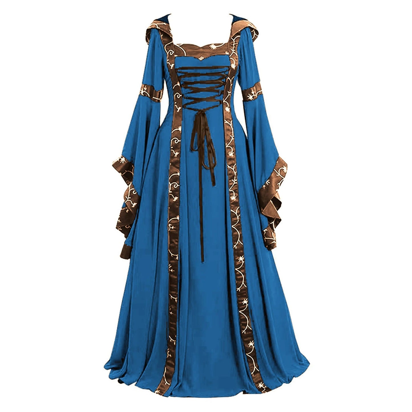 Medieval Dresses Gothiced Court Dress Royal Lady Ball Lolita Dress Square Neck Tight Waist Bowknot Women Dress Vestido Ropa Good Vibrations