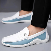 Mens Leather Shoes 2025 Casual Slip on Formal Dress Loafers Breathable Soft Flats for Male Non Slip  Office Work Shoes  sneakers Good Vibrations
