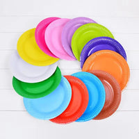 Solid Disposable Tableware Set, Party Supplies, Paper Plates, Wedding, Birthday Party Decor, Adult Favor, Black, Green, Blue, Good Vibrations