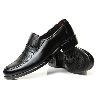Casual Loafers for Men Round Toe Mens Formal Shoes Business Handmade Slip-On Mens Flat Shoes Mocasines Zapatos De Hombre Good Vibrations