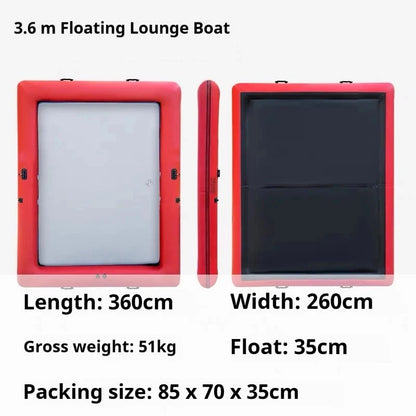 Inflatable Floating Lounge Boat Pvc Inflatable Boat Paddle Surfing Portable Fishing Boat For Outdoor activities Good Vibrations