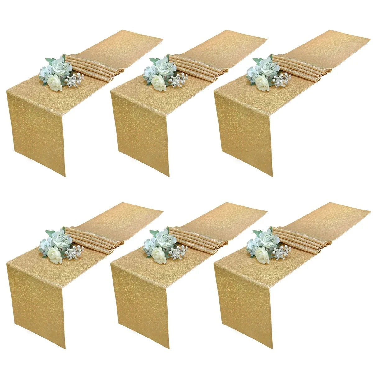 6PCS Party Light Purple Sequin Table runner Tablecloth Glitter Sparkly Shimmer Christmas Birthday Event Wedding Table Decor Good Vibrations